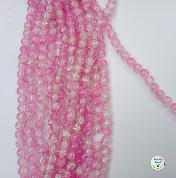 Double shade crack beads